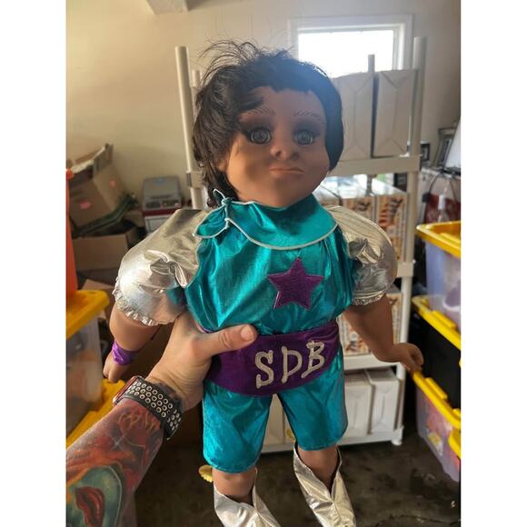 1996 24” Supa Dupa Babee Doll Toy War On Drugs SDB “Say No To Crack” Castleberry - Picture 2 of 4